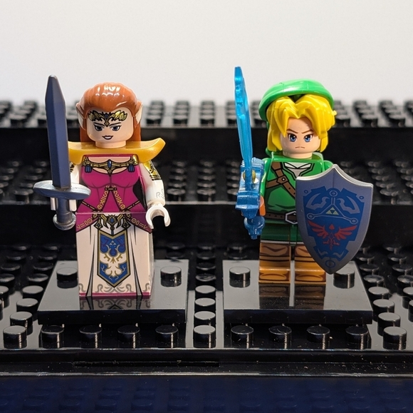 2 Minifigures-Legend of Zelda Nintendo Building Block Toy Video Game - Picture 6 of 8